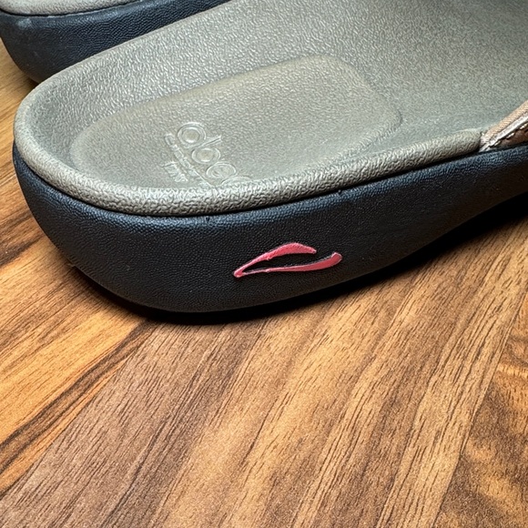 ABEO Beige and Olive Sandals flip flops woman’s size 9 - Picture 8 of 8